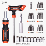 28 Pcs Ratchet Screwdriver & Bits Set