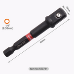 1/4", 1/2", 3/8" x 65, 70mm Hex Adaptor