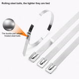 100Pcs Heavy Duty Stainless Steel Cable Ties