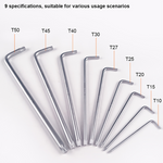 9Pcs Extra Long Torx Key Set