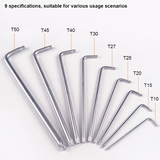 9Pcs Extra Long Torx Key Set