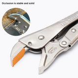 10" Curved, Straight Jaw Lock-Grip Plier