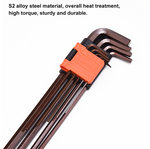 9Pcs Medium Hex Key Wrench