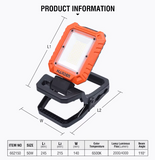 Clamp-on Work Light 50watt 2000/4000Lumen 6600mAh Li-ion