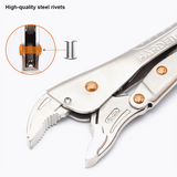 10" Curved, Straight Jaw Lock-Grip Plier