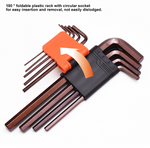 9Pcs Medium Hex Key Wrench