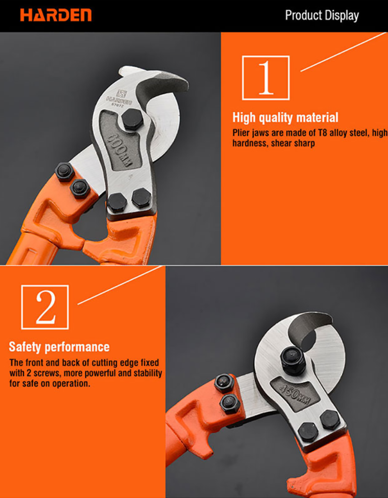 thumbnail image 2 of 18 Inch Heavy Duty Cable Cutter With Long Handle, Harden Carbon Steel Cable C 2 of 14