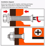 M4,M5,M6,M8 Countersunk Head Flat Bolt Nut Set