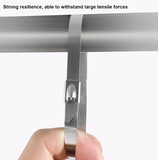 100Pcs Heavy Duty Stainless Steel Cable Ties