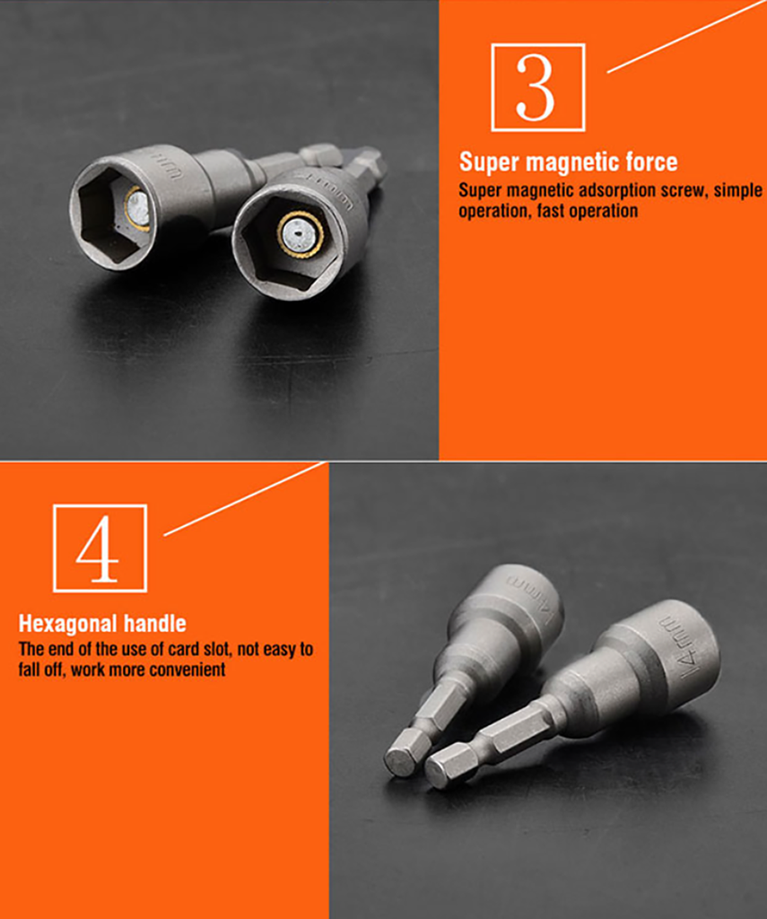 Convertable Nut Driver 6mm - 14mm 5Pcs 65mm Magnetic Nut Drivers – Harden Tools Philippines