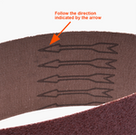 5Pcs 610 X 100mm X 40#, 60# Sanding Belt