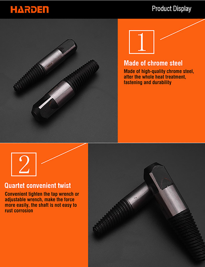 DN15 / M25 - M35, DN20 / M35 - M50 Pipe Thread Extractor – Harden Tools ...