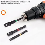1/4", 1/2", 3/8" x 65, 70mm Hex Adaptor