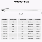 100Pcs Heavy Duty Stainless Steel Cable Ties