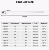 100Pcs Heavy Duty Stainless Steel Cable Ties