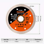 Ultrathin Diamond tile cutting blade