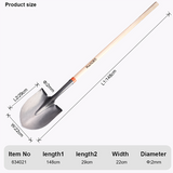 1480mm Point Shovel With Long Handle