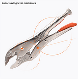 10" Curved, Straight Jaw Lock-Grip Plier
