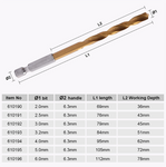 2mm to 6mm 1/4" Hex-Driver Drill Bit
