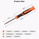 9 Pcs CRV Precision Screwdriver Set