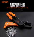 Harden 9.5", 10.5" Hand Riveter Professional Heavy Duty Manual Pruning Tool Alloy Steel Hand Riveter
