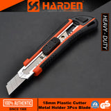 18mm Plastic Cutter Metal Holder w/ 3Pcs Blade