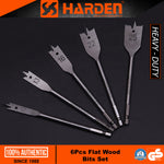 6Pcs Flat Wood Drilling Bits Set