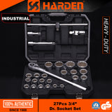 27Pcs 3/4" Dr. Socket Set