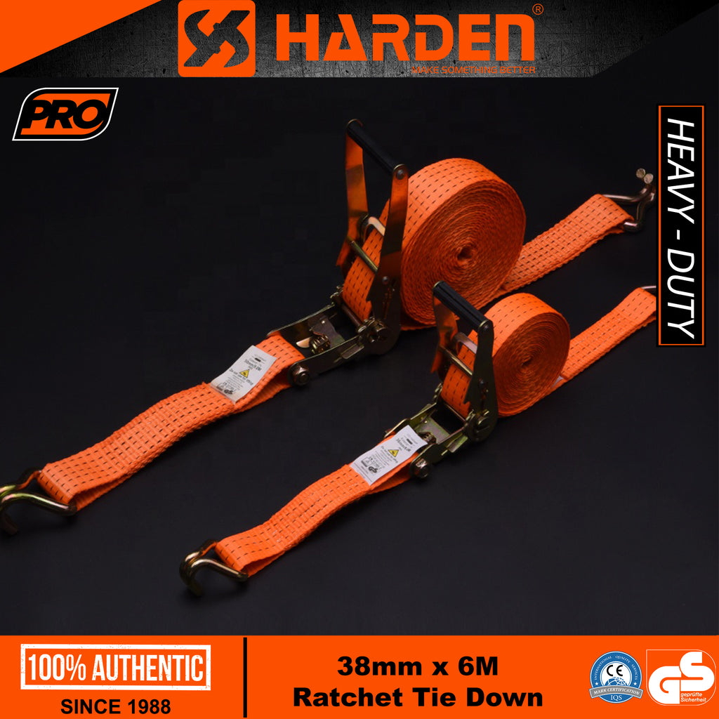 Ratchet Tie Down 38mm x 6M, 50mm x 9M – Harden Tools Philippines