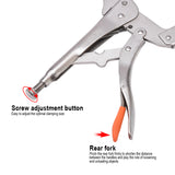 Fixed, Flexible Jaw 11" C Clamp Lock Grip Plier