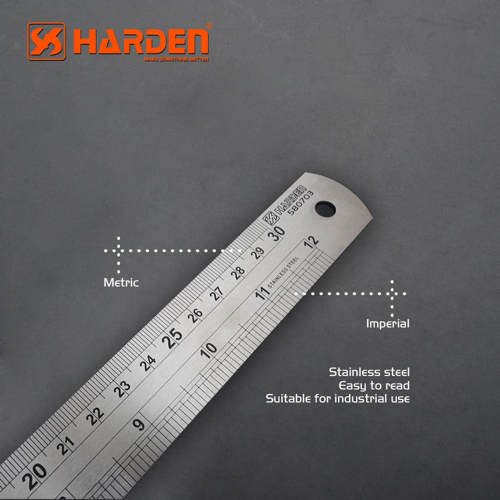 150,300,500,1000,1200,1500,2000mm Stainless Steel Ruler – Harden Tools ...