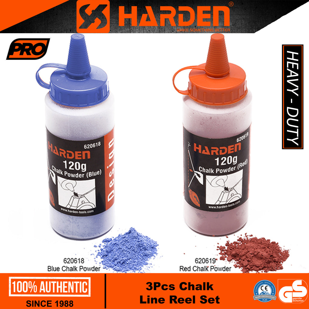 Chock Line Powder Red 120g Red, Blue Chalk Line Powder – Harden Tools Philippines