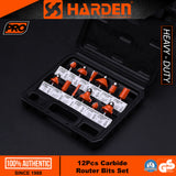 12Pcs Carbide Router Bits Set