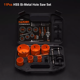 10, 11pcs HSS Bi-Metal Hole Saw Set