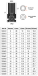 6mm ~ 24mm 3/8" Hexagon Socket