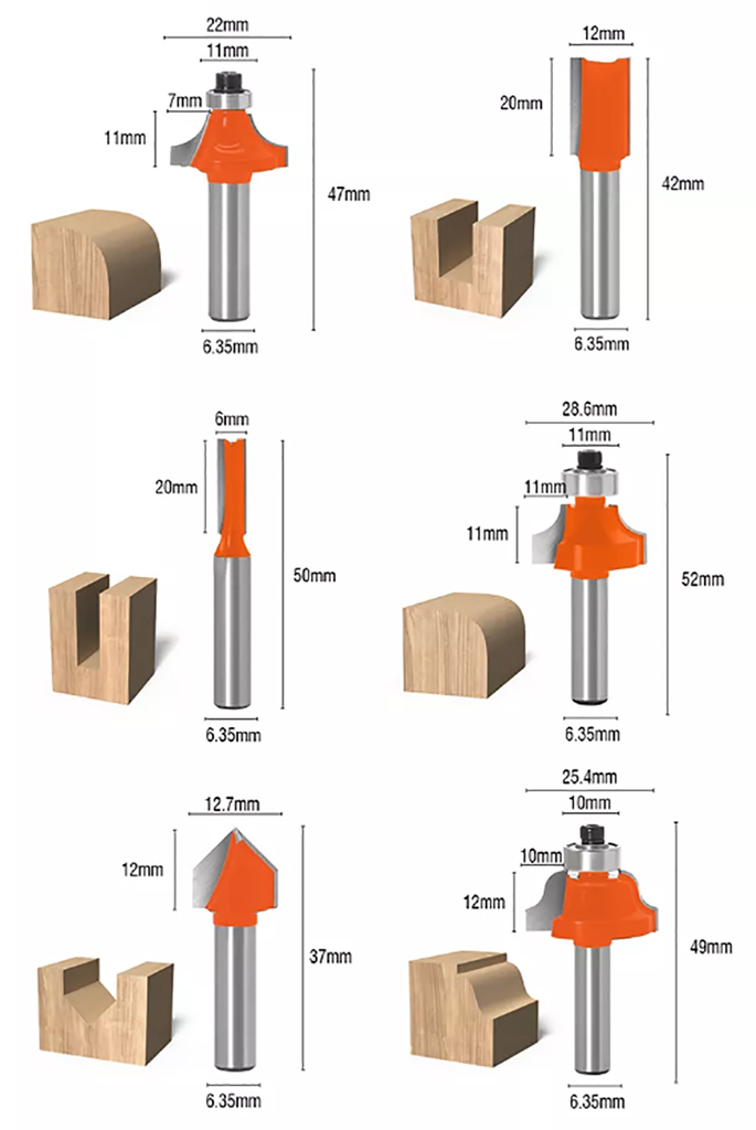 12Pcs Carbide Router Bits Set – Harden Tools Philippines