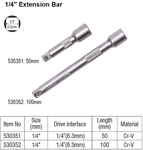 3/4", 1/2", 3/8", 1/4" Extension Bar 50mm,75mm,100mm,125mm,150mm,250mm