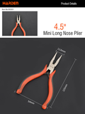4.5" Mini Long Nose Plier