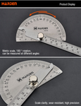 90 x 150mm Bevel Protractor Stainless Steel