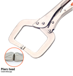 Fixed, Flexible Jaw 11" C Clamp Lock Grip Plier