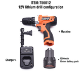 12V Cordless Drill 1500mAh