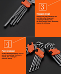 9Pcs Medium Hex Key Wrench