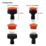 1/2" x 3/4", 3/4"x 1" Tap Adaptor Hose Connector For Faucet