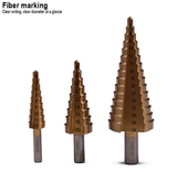 3 Pcs Step Drill Bit Set Inches or MM